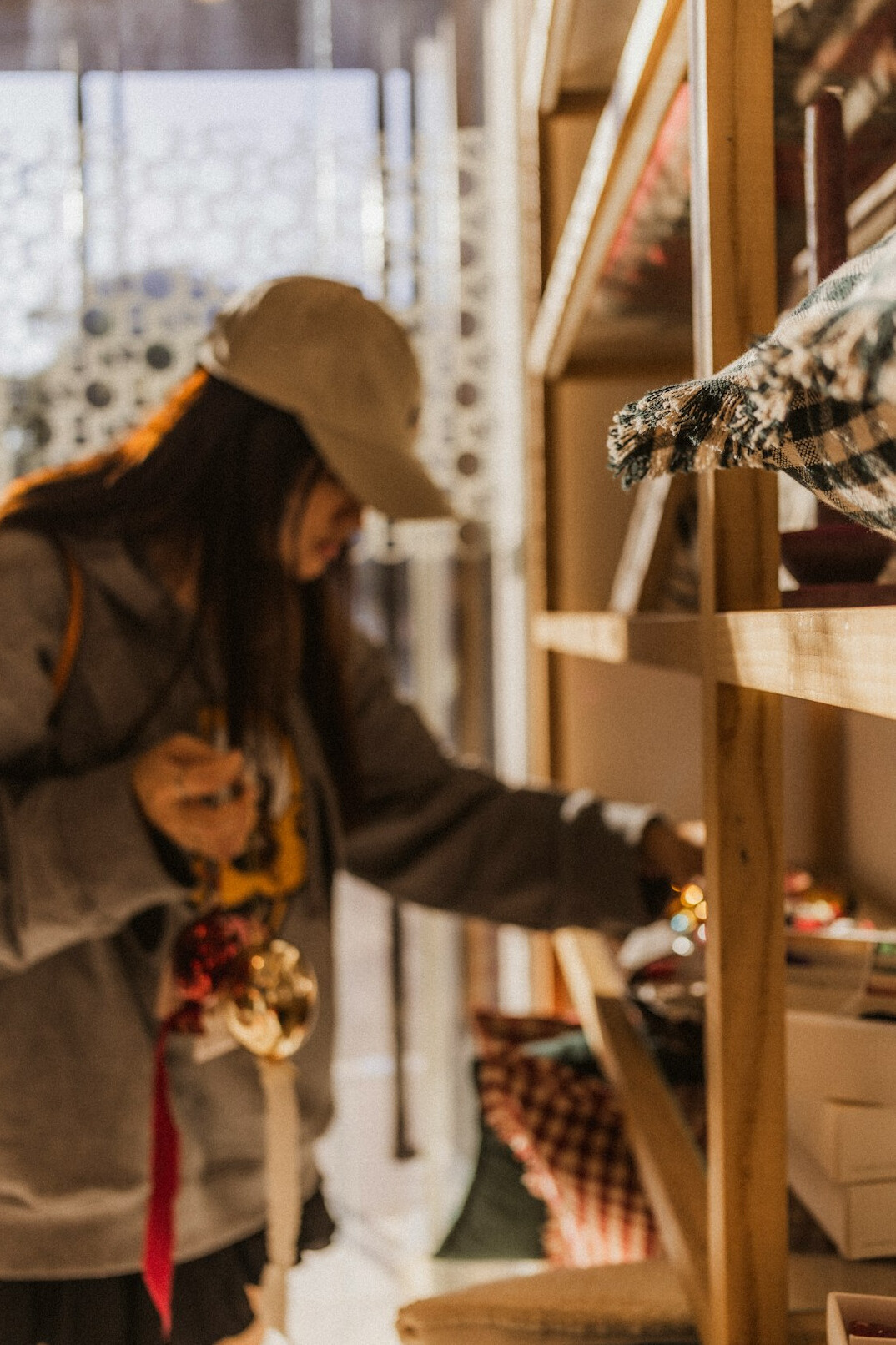 customer browsing shelves